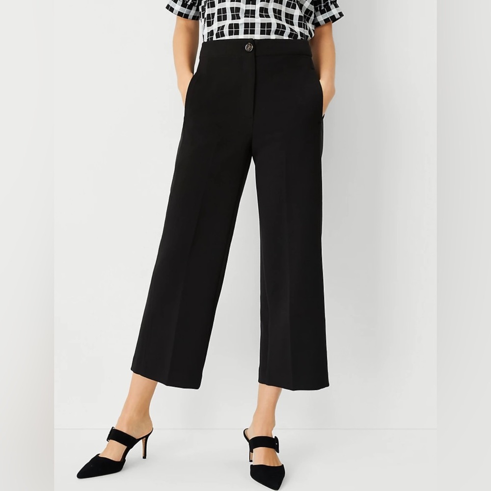The High Waist Wide Leg Crop Pant